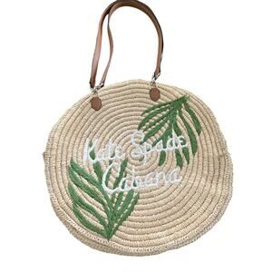 Kate Spade New York Sunkiss Cabana Straw Medium Tote